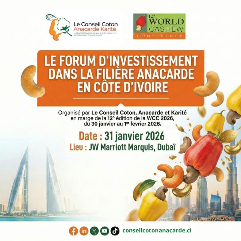 COTE D’IVOIRE - L'ANACARDE IVOIRIEN À L'HONNEUR À DUBAÏ